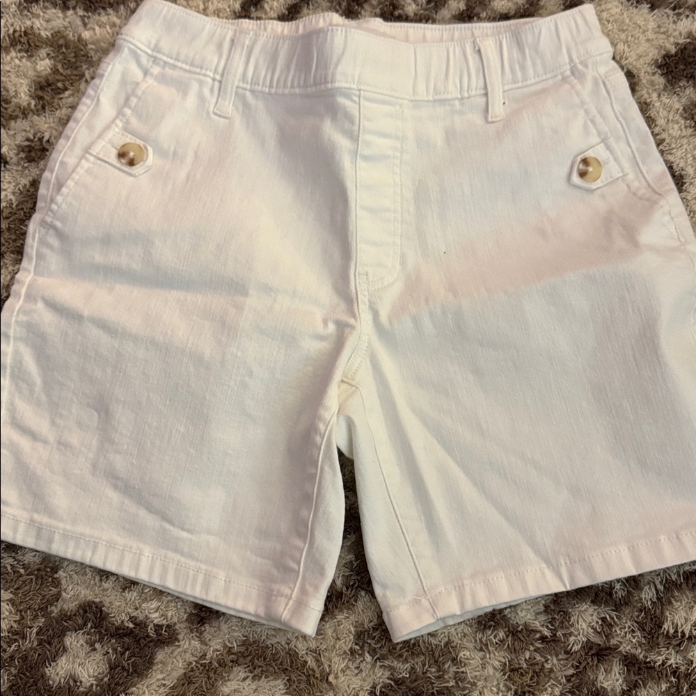 Croft & Barrow White Flat Front Shorts